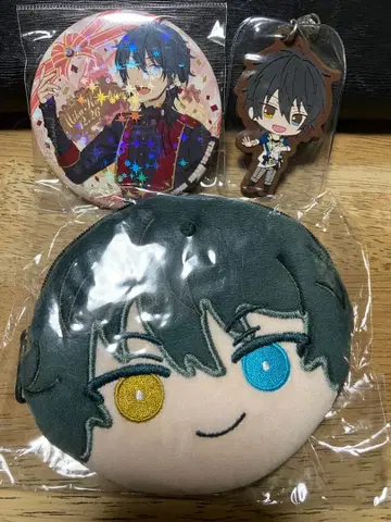 앙스타 카게히라 미카 캔뱃지 러버 스트랩 파우치 3종 세트