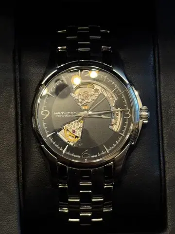 HAMILTON 자동 시계 오픈 하트