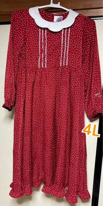 시마무라 아오키 미사코 마론크림 원피스 4L