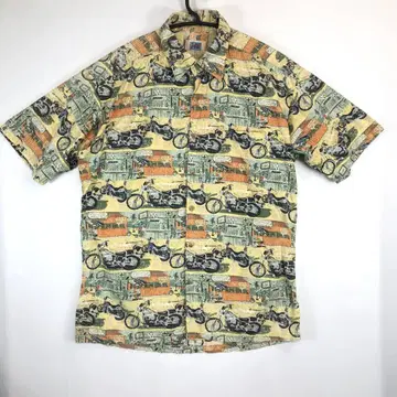 하와이산 KAHALA 코튼 알로하 셔츠 M 사이즈 바이크 오토바이