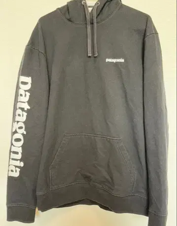 patagonia 블랙 후드 부착 후드티