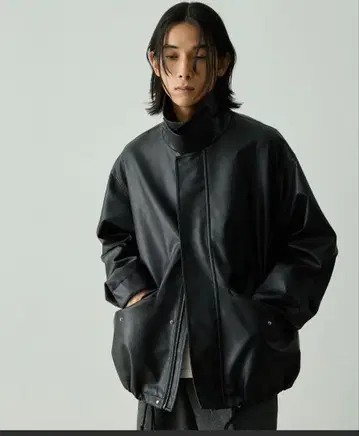 블랙 가죽 자켓 M 사이즈