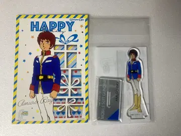 아무로 레이 건담 카페 벌스데이 카드 아크릴 스탠드 묶음 판매