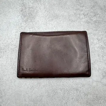 Paul Smith 가죽 패스 케이스 명함지갑 카드 케이스 브라운