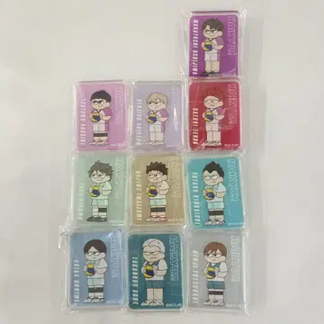 하이큐!! 지로리 트레이딩 아크릴 블록 센다이ver 전 10종