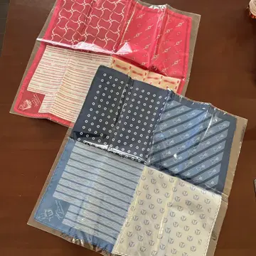 [미개봉 새상품] 울트라맨 포켓 치프 레드 계열 블루 계열 2장 세트