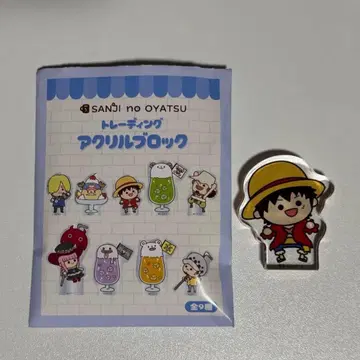 원피스 하라주쿠 무기와라 스토어 루피 아크릴 블록