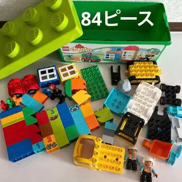 [레고 듀플로] 초록색 컨테이너 트럭과 셔블카 세트 84피스