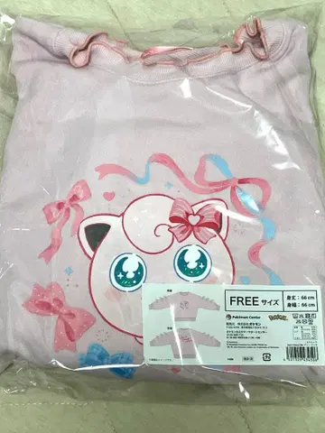 Don't attack me 맨투맨 포켓몬 센터 한정판 푸딩 핑크