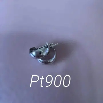 플라티나 900 후프 귀걸이