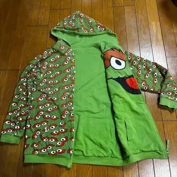 세서미 스트릿 오스카 풀 집업 후드티 리버서블 귀여운