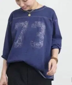 MUSE de Deuxieme Classe 풋볼T셔츠 네이비