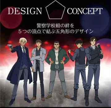 명탐정 코난 경찰학교조 펜던트