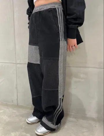 adidas 패치워크 청바지