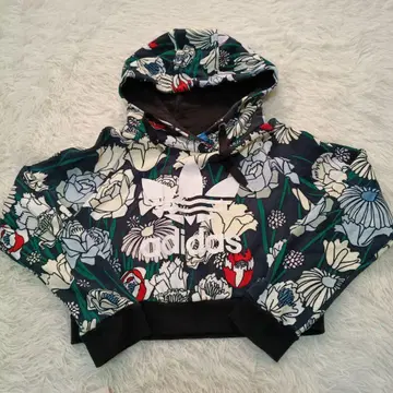 아디다스 오리지널스 플라워 프린트 후드티 새상품급