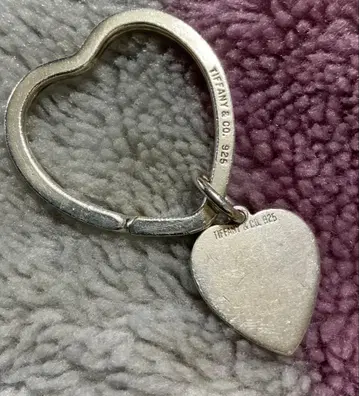 티파니 & Co. 하트형 키링 실버 925