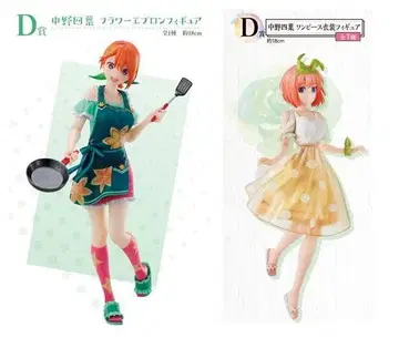 [ 나카노 네잎 제일복권 피규어 2종 세트 ] 5등분의 신부