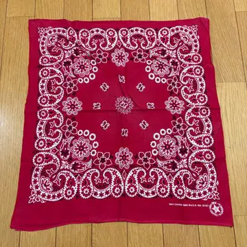 [ 미국제 ] 80s 빈티지 반다나 USA제 RN15187 레드 빨간색