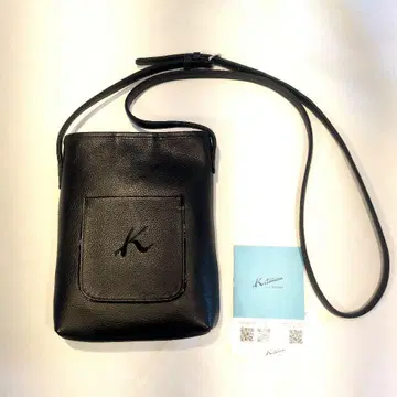 새상품급 키타무라 사선 크로스백/숄더백 블랙