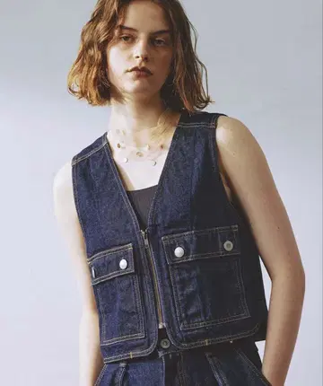 something 데님 베스트 베스트