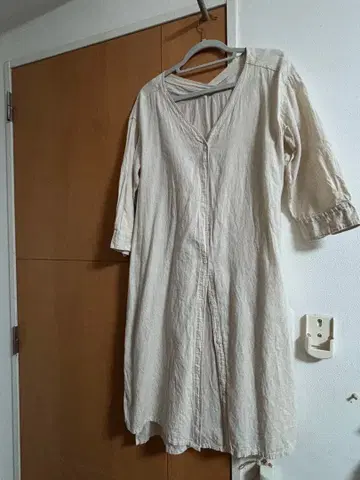 goa 고아 베이지 V넥 겉옷 7부 소매