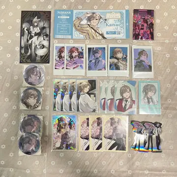 니지산지 카나에 쿠로노와 캔뱃지 폴라로이드풍 카드 스티커 묶음 판매