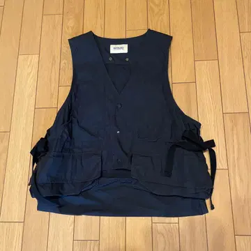 BEAMS BOY 빅 낚시용 조끼 네이비