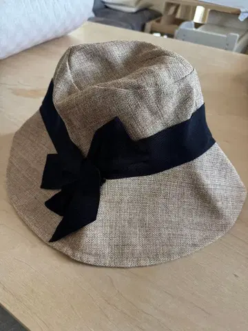 [ 새상품급 ] CA4LA 밀짚모자 블랙 리본 포함 여성용