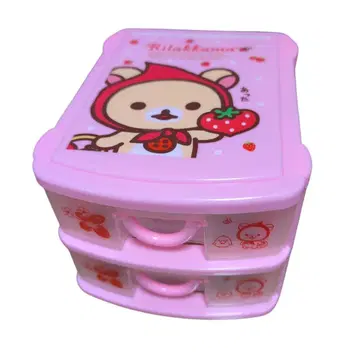 [ 헤이세이 레트로 ] 코리락쿠마 딸기 모자 2단 가슴 레어 보관 케이스