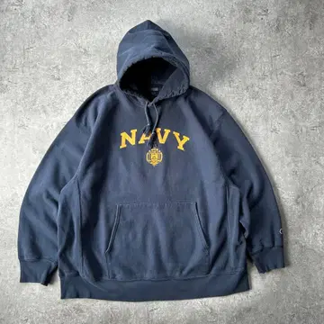 00s 챔피온 리버스 위브 후드티 네이비 XL USNAVY