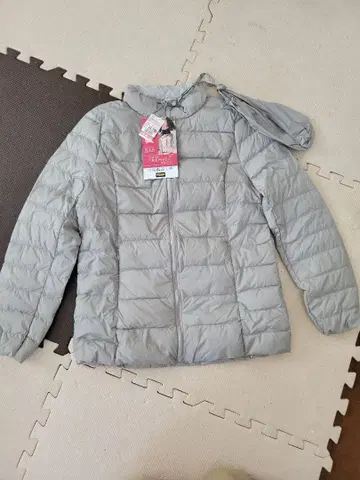 프리미엄 다운 자켓 얇은 그레이 M 라이트 다운 이너