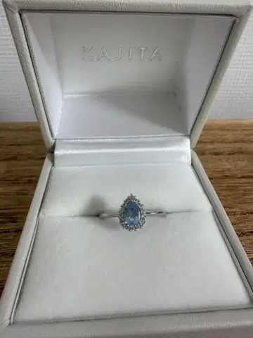 KAJITA petal 아쿠아 마린 반지 12호