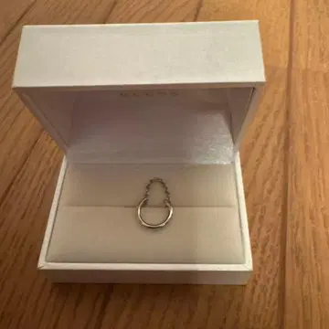 BLESS 이어커프 실버 체인 후프 디자인