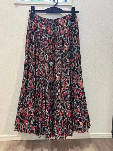 이자벨 마랑 에뚜왈 플레어 스커트 꽃무늬 사이즈 34