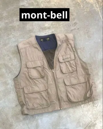 mont-bell 낚시용 조끼 M 베이지