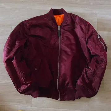 알파인더스트리 MA-1 플라이트 자켓 리버서블 L