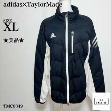 아디다스 테일러드 콜라보 다운 자켓 남녀 공용 XL 블랙 화이트