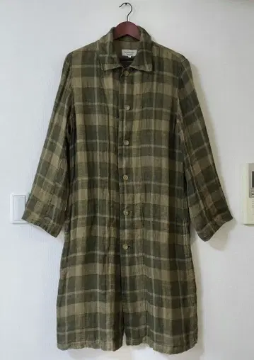 Vlas Blomme 코르트레이 린넨 롱 셔츠 원피스