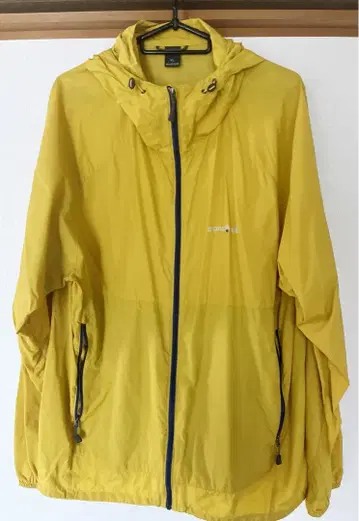 몽벨 윈드 블라스트 후드티 남성용 XL 옐로우 컬러