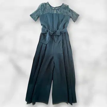 세실 맥비 CECIL Mc BEE 다크 틸 레이스 소매 올인원