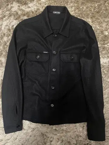 새상품급 2024년 가을/겨울 톰포드 캐시미어 100% 자켓 블루종 46