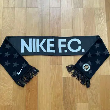 레어 NIKE F.C. Football Club 별 패턴 머플러 블랙