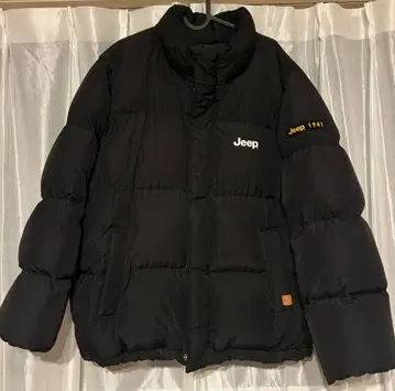 [ Jeep ] 다운 자켓 두툼함 1941 드로 코드 블랙 XL