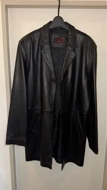 ZARA 블랙 가죽 롱 자켓