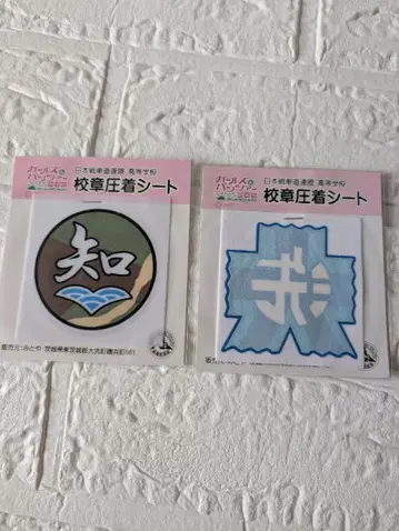 걸즈 앤 판처 학교 휘장 압착 시트 2장 세트