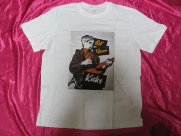 화이트/L 윌코 존슨 텔레캐스터 기타 티셔츠 미착용품