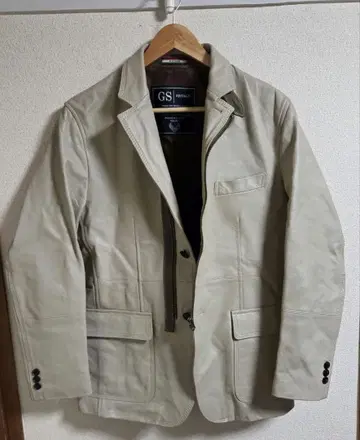 G-STAGE 양가죽 가죽 자켓 베이지 남성용 M 램 가죽