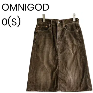 OMNIGOD 타이트 스커트 코듀로이 스커트 사다리꼴 스커트 S 1713