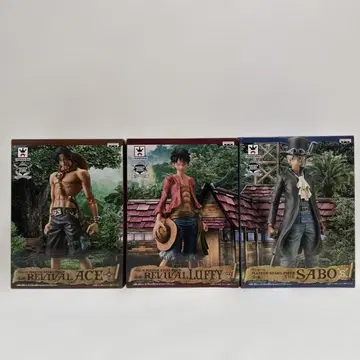원피스 REVIVAL 에이스 루피 사보 피규어 세트