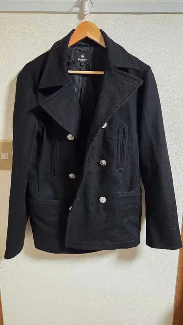 BEAUTY & YOUTH 블랙 피 코트 L